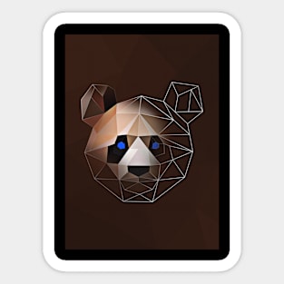 Low Poly Panda Harmony Sticker